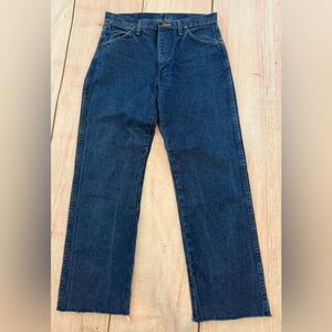 Vintage Wrangler Size 30 Cowboy Cut Jeans 13MWZ Made in USA Western Denim Rodeo